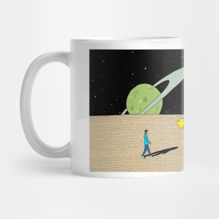 bitcoin new world, portal, a man walking to the future Mug